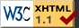 Valid XHTML 1.1